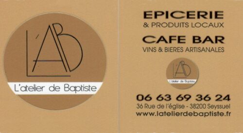 Atelier de Baptiste partenaire du salon des vins de Seyssuel
