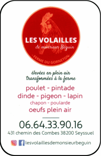 Les Volailles de Monsieur Beguin partenaire du salon des vins de Seyssuel